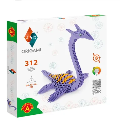 Obrázek produktu pro Origami 3D Plezjozaur do składania z papieru