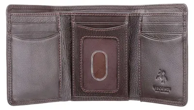 Zdjęcie produktu dla Visconti portfel męski skóra naturalna ciemny brąz RFID 11x8 cm box