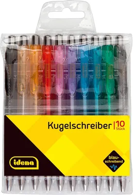 Obrázek produktu pro Sada 10 kuličkových per - modrá barva