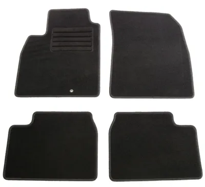 Fußmatten-Set für Nissan Micra 4 K13, 11/2010-03/2017, 4-teilig, Schwarz