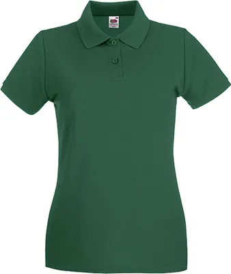 Produktbild von Fruit of the Loom - Lady-Fit Premium Polo - Bottle Green - XXL