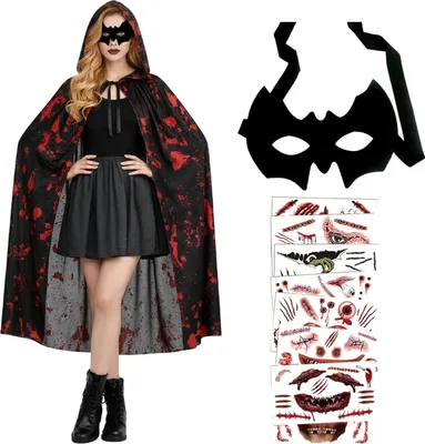 Obrázek produktu pro Kostým převlek upír kostým Dracula Halloween plášť 150 cm doplňky