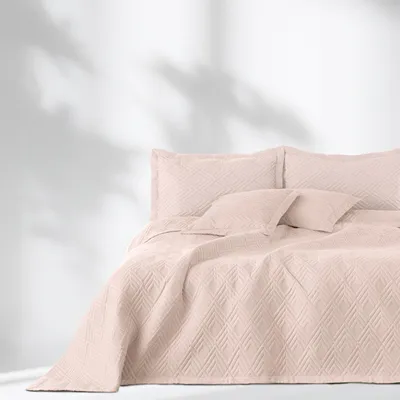 Produktbild von AmeliaHome Tagesdecke 260x280cm Steppung Pudrigrosa