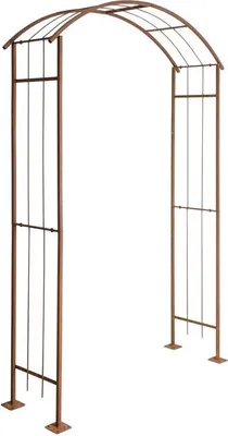 Produktbild von Rosenspalier Rosenbogen Torbogen 140 cm Rankhilfe Rost Metall Kletterhilfe Bogen