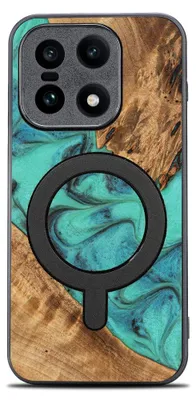 Produktbild von Holzhülle für OnePlus 15, Bewood Unique Turquoise für MagSafe