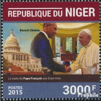 Produktbild von Briefmarken Niger 2015 Mi 3966 (kompl. Ausg.) postfrisch Papst Franziskus
