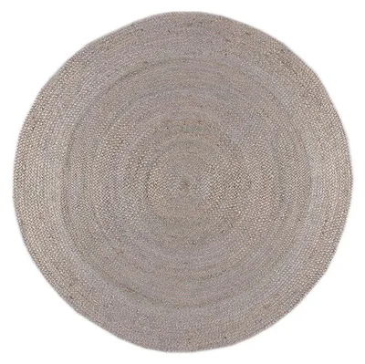 Produktbild von Jute Teppich Rund - Fair Grau