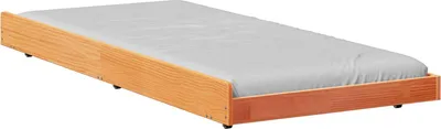 Produktbild von vidaXL Bettgestell Braun 90 x 200 cm Massivholz Kiefer