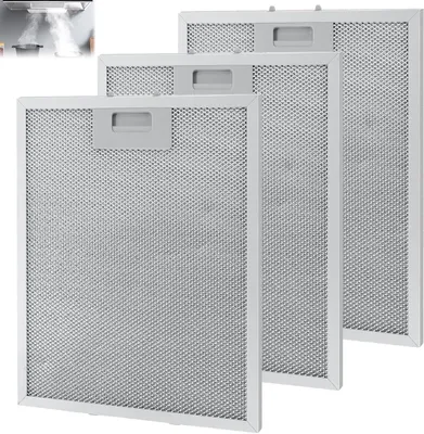 Productafbeelding van Vetfilter afzuigkap 320 x 260 mm, 3 stuks, 5-laags aluminium, voor keuken