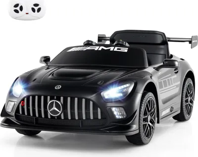 Immagine prodotto di COSTWAY Mercedes AMG auto elettrica per bambini, auto elettrica per bambini a 12V con telecomando, 3 velocità, luci LED e musica per bambini 3+nero