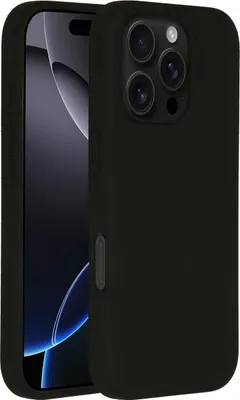 Image de Accezz Liquid Silicone Backcover avec MagSafe pour l'Apple iPhone 16 Pro - Noir