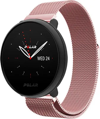 Produktbild von Strap-it Luxes Milanese Armband - Kompatibel mit Polar Ignite 2Armband Ersatzarmband Edelstahl Armband mit Magnetverschluss Sportuhr zubehör für smartwatch 20mm Armband Rosa