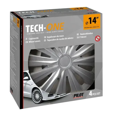 Produktbild von 14" Zoll Radkappen Silber Radzierblenden Radblenden 31636 PILOT