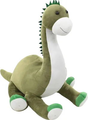 Produktbild von vidaXL Dino Kuscheltier Brontosaurus Plüsch Grün