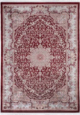 Produktbild von Rot Teppich Mazovia - Vintage, Traditionell Teppich für Wohnzimmer, Schlafzimmer, Büro - Maschinenwaschbar - 120 x 170 cm