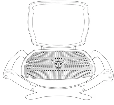Produktbild von Edelstahl Grillrost Set kompatibel mit Weber Gasgrill Q100er und Q1000er Serie, Größe:Q1er Rost Bulle