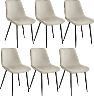 Produktbild von Set Stuhl Monroe gepolstert, in Samtoptik 48 x 59 x 82,5 cm