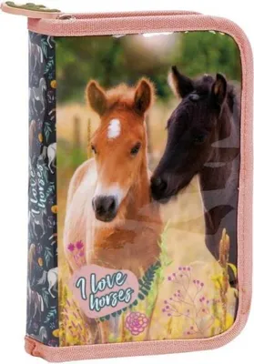 Image de Trousse à crayons à un compartiment Horses 24
