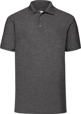 Produktbild von Fruit Of The Loom 65/35 Herren Piqué Polo-Shirt, Kurzarm BC388 (2XL) (Dunkelgrau meliert)