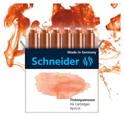 Produktbild von Schneider Schreibgeräte Pastel, Orange, Tinte auf Farbstoffbasis, 6 Stück(e), Kombi-Packung
