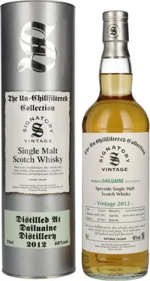 Produktbild von Signatory Vintage DAILUAINE 10 Years Old The Un-Chillfiltered 2012 46% Vol. 0,7l in Geschenkbox