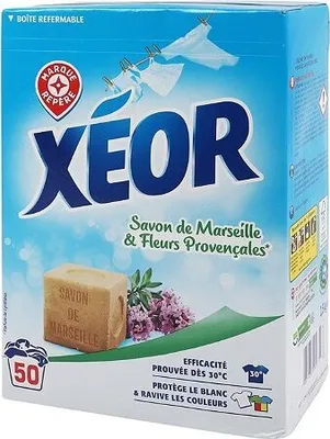 Produktbild von Waschmittelpulver Xeor Savon de Marseille 50 Wäsche 2,5 kg