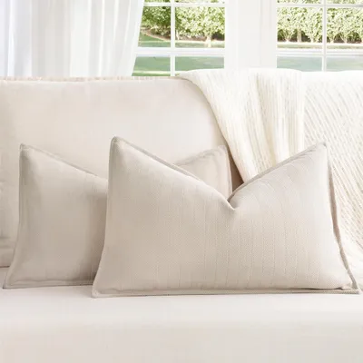 Produktbild von Kissenbezug 40x60 cm Chenille Beige 2er Set