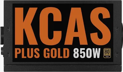 Produktbild von Aerocool KCAS PLUS GOLD 850W, 850 W, 100 - 240 V, 47 - 63 Hz, 11 - 5.5 A, 130 W, 840 W