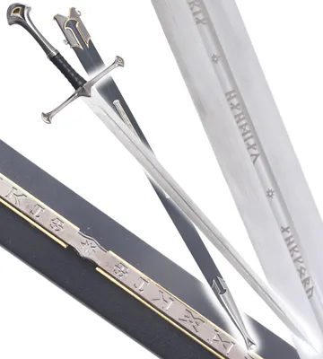 Produktbild von Der Herr der Ringe Schwert Anduril + Scheide Aragorn Schwert Dekorationsausgabe Blau