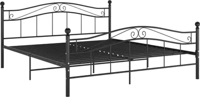 Obrázok produktu pre vidaXL Posteľ Black Metal 160x200 cm
