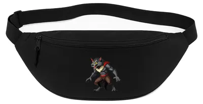 Produktbild von Huuraa Bauchtasche Werwolf Fabelwesen 2,5 Liter Black Polyester Crossbody Bag Geschenkidee