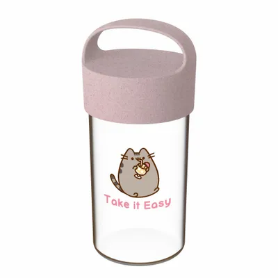 Immagine prodotto di Koziol Trinkflasche Buddy Drink Pusheen Take It Easy, Kunststoff, Organic Pink, 500 ml, 8026711