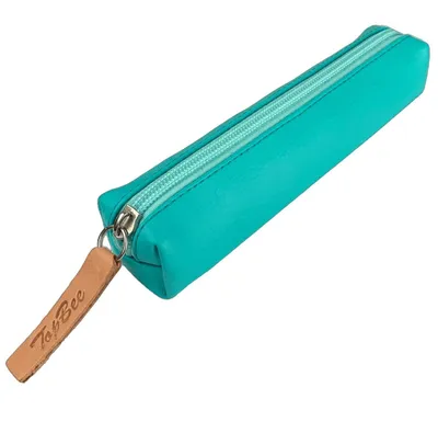 Imagen del producto de Estuche mini rectangular turquesa pastel