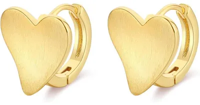 Productafbeelding van Creoolen voor dames, zilver 925, 14 karaat verguld, 17 mm, hypoallergeen, chunky hoops