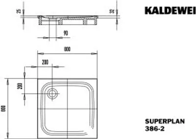 Produktbild von Kaldewei 447548042668 DW SUPERPLAN mit Wannenträger