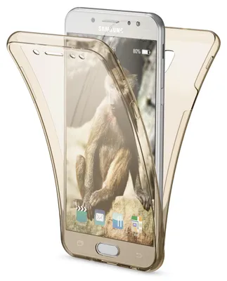 Produktbild von Samsung Galaxy J3 2017 (EU-Modell) 360 Grad Hülle von NALIA, Silikon Full-Cover Gold