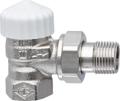 Produktbild von HEIMEIER Thermostat-Ventilunterteil V-exact II, Eckform, DN 10, vernickelt