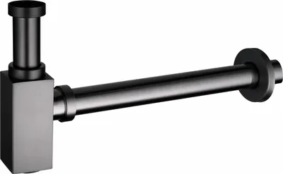 Produktbild von Mexen Quadratischer Waschtisch-Geruchsverschluss, Graphit - 79960-66