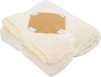 Produktbild von Hochwertige Samtdecke Mimosa - beige (140x 70 cm)