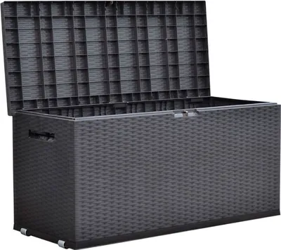 Produktbild von Kissenbox Aufbewahrungsbox Gartenmöbel Nizza Polyrattan wetterfest robust ger