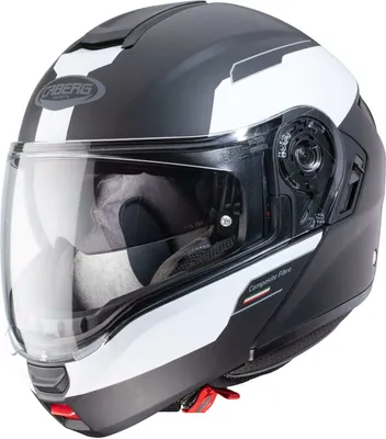 Produktbild von Caberg Levo Prospect Klapphelm Farbe: Schwarz Matt/Weiß, Grösse: XXL (63/64)