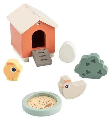 Image de Fait par Deer Tiny Farm Houten Speelset Clucky