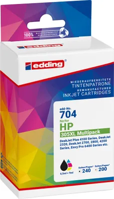 Immagine prodotto di cartuccia d'inchiostro 18-704 come HP 305XL 3YM62AE/63AE sw/c/m/y 2 pezzi