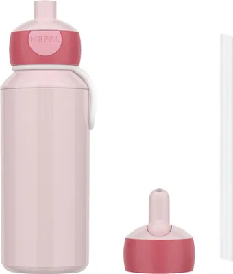 Produktbild von Mepal CAMPUS Pop-Up Trinkflasche Set mit Flip-Up Ersatzdeckel Cool Pink (2025)