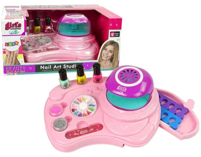 Produktbild von Lean Toys Nagellack Set Nagel Glitzer Lampe Aufkleber