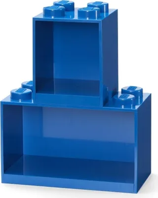 Produktbild von LEGO Regal Brick Shelf 8+4, Set 41171731 (blau, 2 Regale)