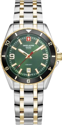 Produktbild von Swiss Alpine Military Herren Uhr Analog Quarz 7034.1148SAM Edelstahl