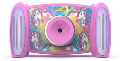 Obrázok produktu pre Interaktívny detský fotoaparát jednorožec, 5MP foto, 1080p video, 4x zoom, 5 zábavných filtrov a špeciálnych efektov, 4 skvelé hry, obrazovka 2v1