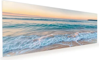 Produktbild von Küchenrückwand Spritzschutz Glas mit Motiv Strandhorizont 40 x 40 cm