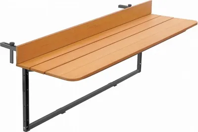 Produktbild von Klappbarer Balkon- und Terrassentisch, platzsparend, Holzeffekt Teak, Look Out